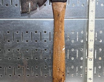 Vintage PLUMB Hatchet / Camp Axe – Made in USA – Hickory Handle – All original
