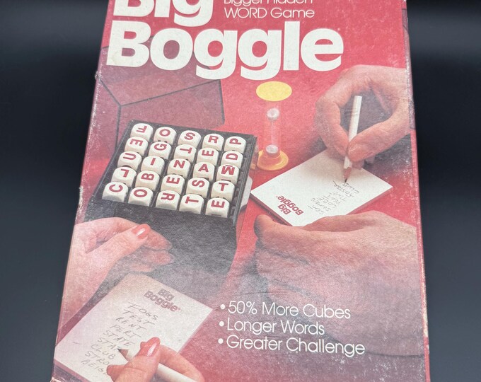 Vintage Big Boggle Word Game – Parker Brothers (Salem, MA)