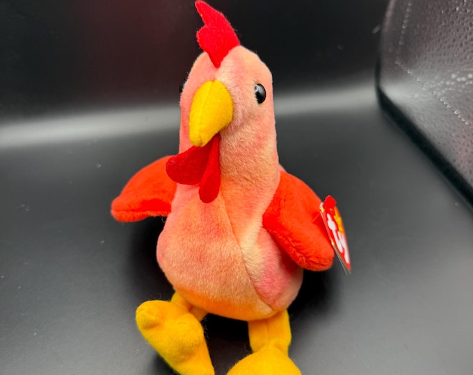 Vintage TY Beanie Baby “Doodle” Rooster (1996) – Original Tag – Beanie Babies Collection