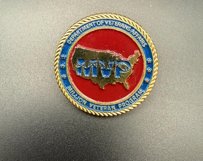 Department of Veterans Affairs “Million Veteran Program” Challenge Coin Pin – MVP VA Coin