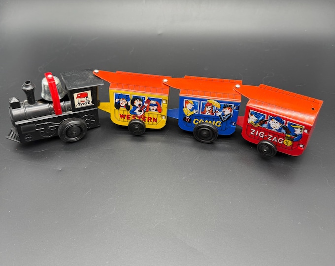 Vintage Tin Litho Toy Train Set