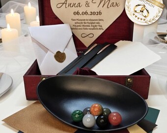 Magic of Moments – The Original Couples Time Capsule with 7 Moment Marbles & Audio Ritual | Wedding Gift Idea | Personalized Couples Gift