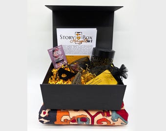 Heart Gold – Sensual Date Night Box for Couples | 1001 Nights with Yab-Yum & Acupressure (DIY or Premium Set) | Romantic Date | Audio Date