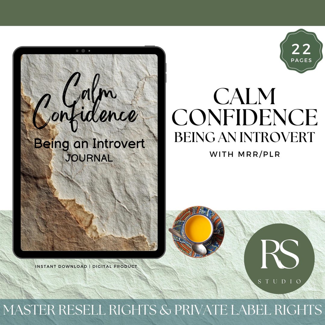 Introvert Journal Canva Template | Calm Confidence, Self-care (digital ...