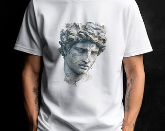 Camiseta con busto de escultura clásica / Arte de escultura en mármol, diseño de estatua retro