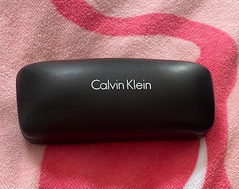 Calvin Klein Black and white Eyeglass case Pre-Own VG Condition