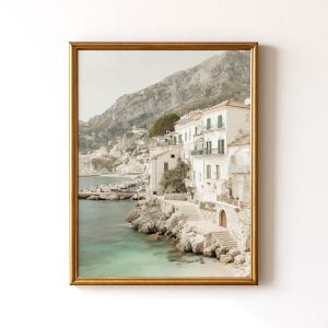 Juego de 3 láminas con motivos de pueblos italianos, arquitectura mediterránea y paisajes costeros (descarga digital de arte mural imprimible). imagen 6