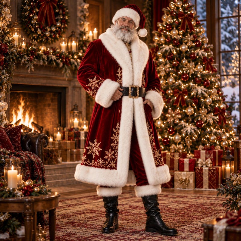 Santa Items Classic Santa Coat - Etsy