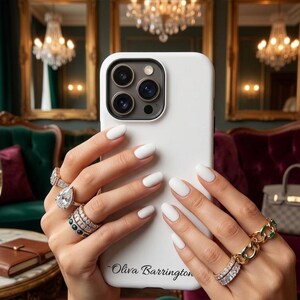 Personligt iPhone-skal med skriftnamn, personligt minimalistiskt telefonfodral (iPhone 16 Pro Max)