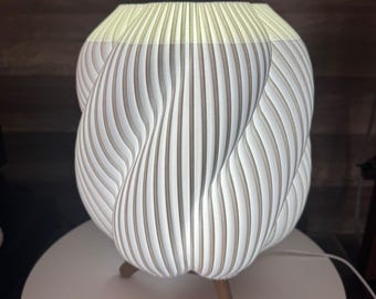 Lampada da tavolo stampata in 3D / Moderna luce ambientale a LED scultorea