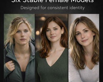 Referentieset AI-personagemodel: deel 1 | Realistische ankers voor vrouwelijke personages