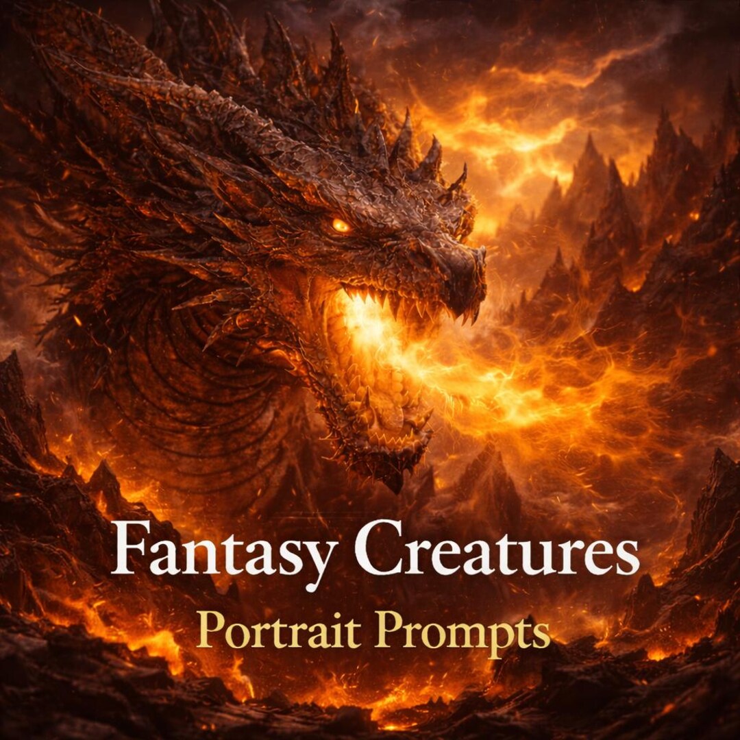 Fantasy Creatures Portrait Prompts – 50 AI Art Prompts | Monster ...