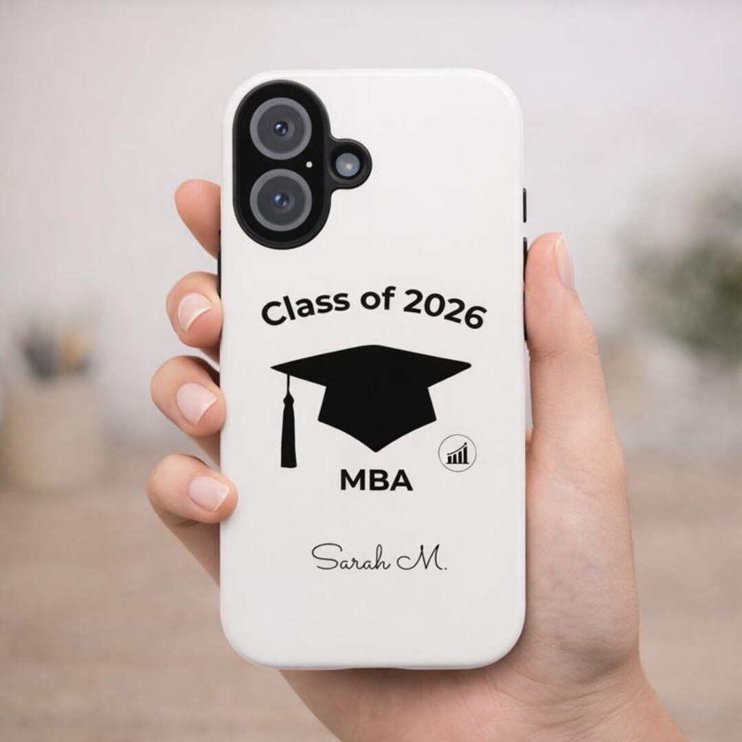 Mba Phone Custom MBA Graduation Phone Case, Graduate Phone Case Custom, MBA Phone ...