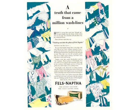Instant Download Printable Art Fels Naptha Soap Ads Laundry Etsy