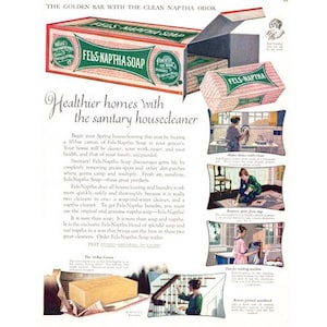 Download immediato di arte stampabile, pubblicità di sapone Fels-Naptha, decorazioni per lavanderia, lavanderia, pubblicità vintage, decorazioni artistiche da parete, download digitale