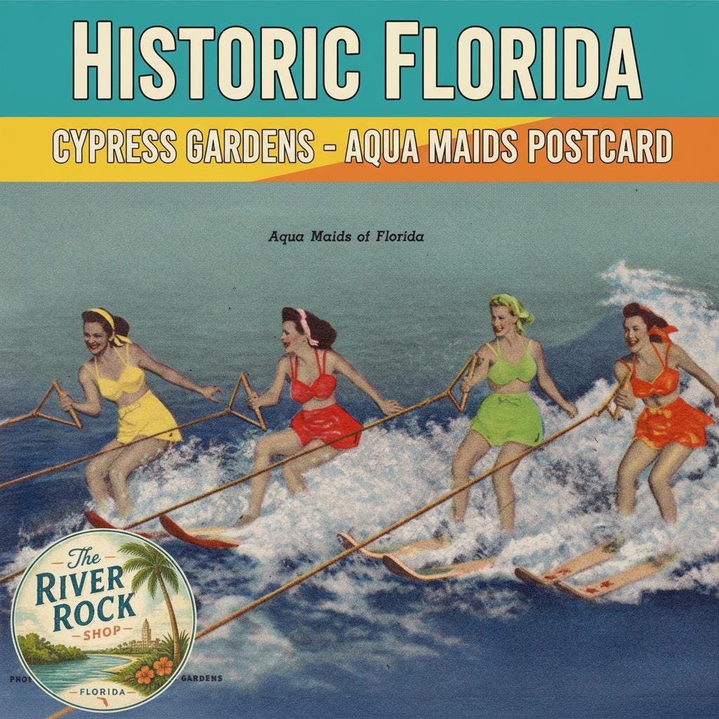Cypress Gardens Water Skiing Wall Art - Etsy