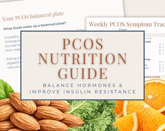 PCOS Diet Plan, Nutrition Guide for Hormone Balance & Insulin Resistance (PDF)