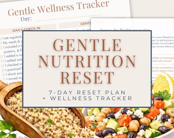 7 Day Nutrition Reset, Healthy Habits Plan & Non Diet Wellness Tracker (PDF)