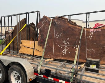 Rare Claro Walnut Slab - Kiln Dried Wood