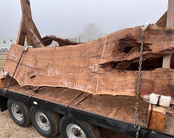 California Claro Walnut Slab: Unique Grain Figure