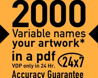 Service de personnalisation en gros | Données variables au format PDF, CSV