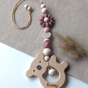 Babyschalenanhänger, Kinderwagenanhänger, Kinderwagenkette, Geschenk zur Geburt, Maxi Cosi Anhänger