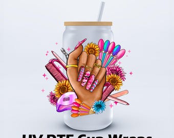 UVDTF 5x5 inch Nail Boss Libbey Cup Wrap