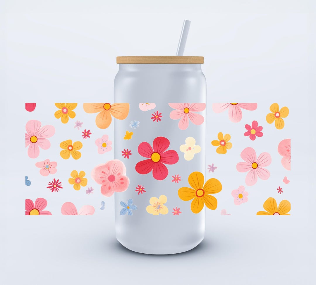 UVDTF 16 Oz Spring Flowers Libbey Cup Wrap - Etsy