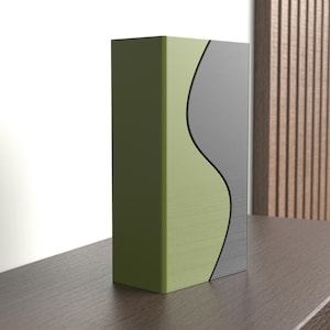 Modular Split Vase STL – Two Piece Modern 3D Print File (Digital Download)