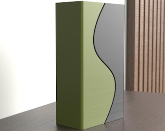 Modular Split Vase STL – Two Piece Modern 3D Print File (Digital Download)