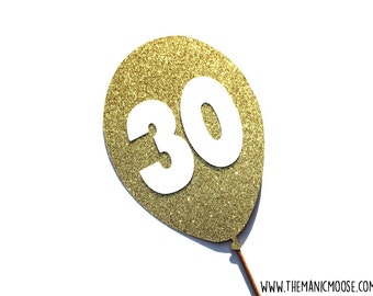 Custom Birthday Balloon Photo Booth Prop - You Choose Color and Number