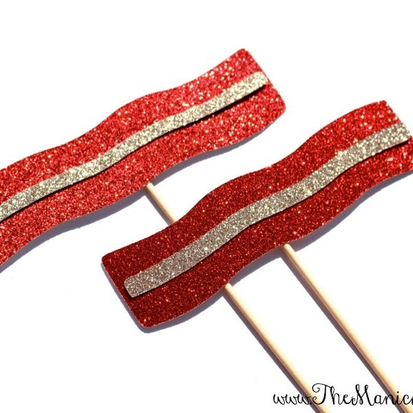 Photo Booth Props ~ Bacon Photo Booth Props ~ Set of 2 Bacon Slices ~ Breakfast Collection