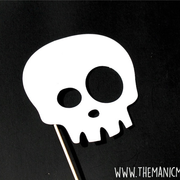 Halloween Photo Booth Props - Halloween Party Prop - Skull Mask