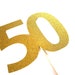 Photo Booth Props GLITTERY GOLD 50 on a Stick 50th Birthday, 50th ...