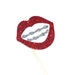 Braces Photo Booth Prop Ruby Red Glitter Lips Photo Booth Props ...