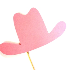 Photo Booth Props - PINK Cowgirl Hat Prop - Cowboy Hat- Birthdays, Weddings, Parties - Photobooth Props