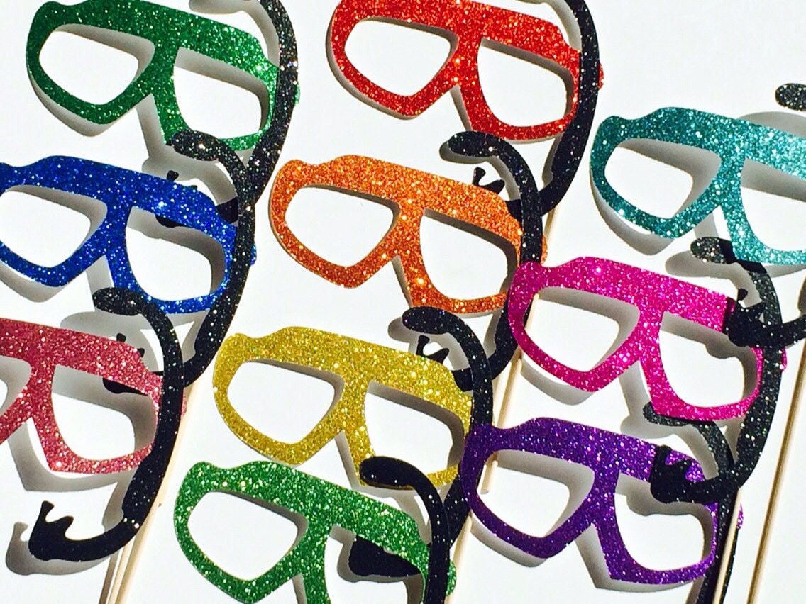 Summer Photo Booth Props GLITTER Swim Goggle With Snorkel Etsy