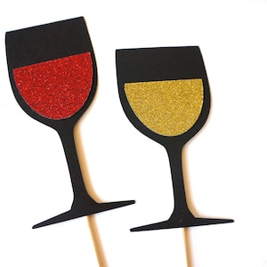 Photo Booth Props Drinks Collection Set of 4 Photobooth Props with GLITTER image 4