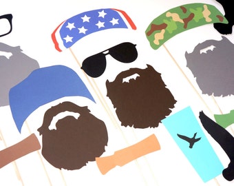 INSTANT DOWNLOAD - Printable Duck Dynasty Deluxe Prop Set - Set of 23 Photo Booth Props {PLUS} Free Photo Booth Sign