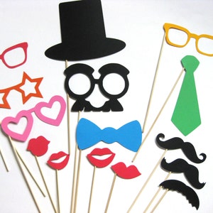 Fun Photo Booth Props 15 Piece Set Photobooth Props Party - Etsy