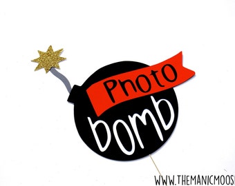 Photo Bomb Photo Booth Prop - Birthdays, Weddings, Parties - Photobooth Props