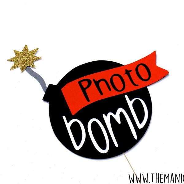 Photo Bomb Photo Booth Prop - Birthdays, Weddings, Parties - Photobooth Props