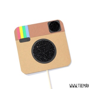 Photo Booth Props ~ Social Media Prop ~ GLITTER Photobooth Prop ~ Great for weddings, birthdays, parties