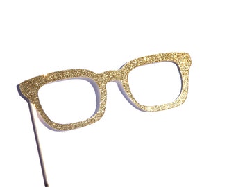 Photo Booth Props -  GLITTER GENTLEMEN glasses - You Choose Color - Birthdays, Weddings, Parties - Photobooth Props