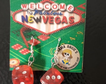Fallout New Vegas Craps Dice Earrings