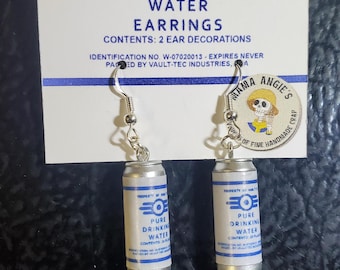 Fallout Vault-Tec Emergency Water Earrings