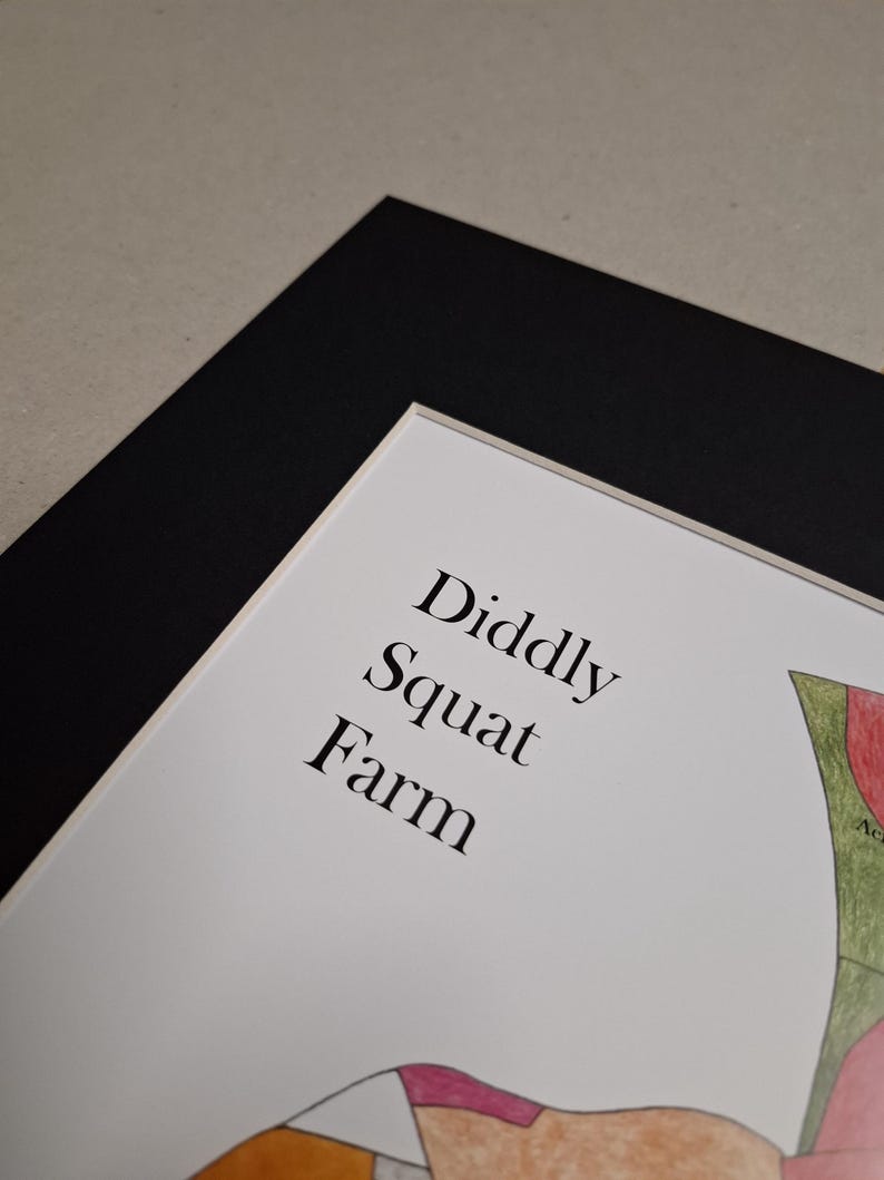 Diddly Squat Farm clarkson s Farm Field Names Map Illustration A3 diddly-squat-farm-clarkson-s-farm-field-names-map-illustration-a3