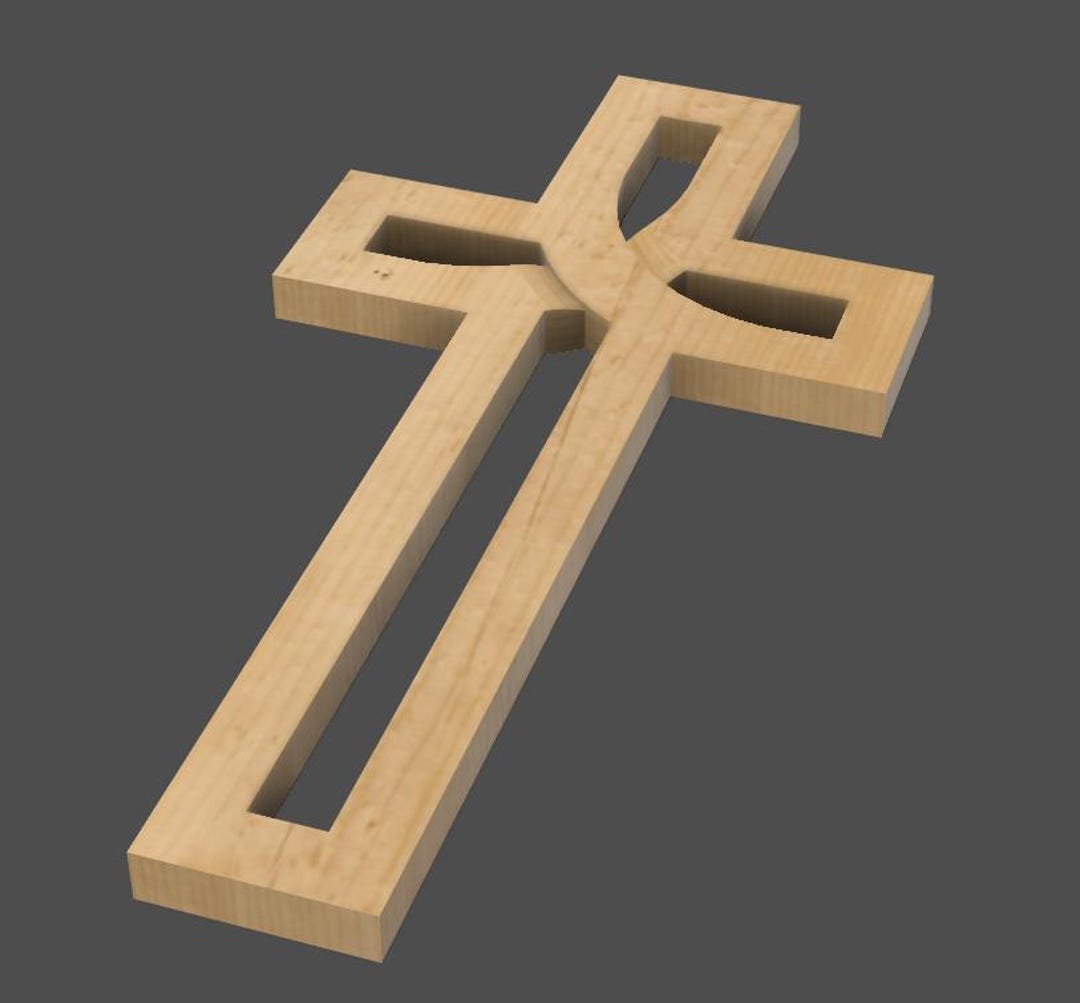 Woven X Cross - 3D STL File for CNC Wood Carving, 3D Printing - Etsy