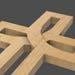 Woven X Cross - 3D STL File for CNC Wood Carving, 3D Printing - Etsy