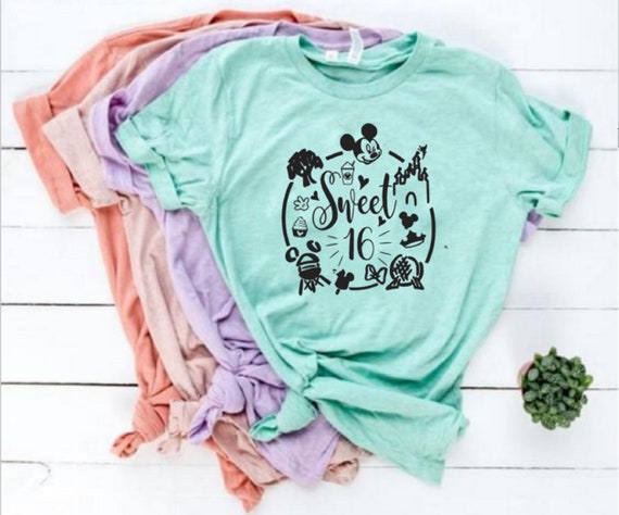 sweet 16 disney shirts